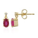 Orecchini in argento con Rubino Bemainty