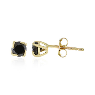 Orecchini in oro con Diamante Nero