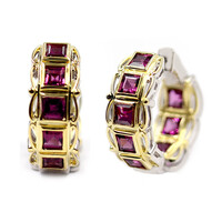 Orecchini in argento con Rodolite (Dallas Prince Designs)