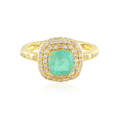 Anello in argento con Smeraldo Russo