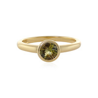 Anello in oro con Tanzanite Gialla