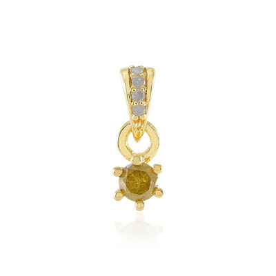 Ciondolo in argento con Diamante Giallo I3