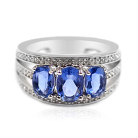 Anello in argento con Fluorite Cangiante