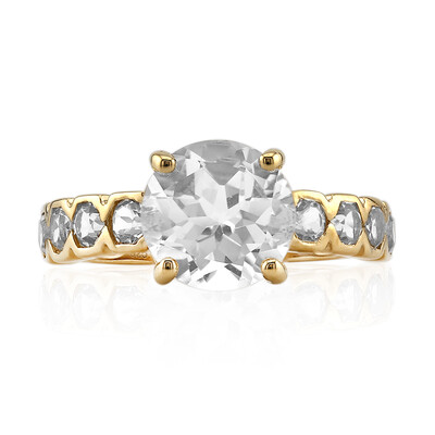 Anello in argento con Topazio Bianco