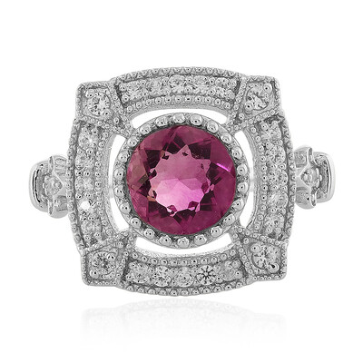 Anello in argento con Fluorite Rosa del Messico