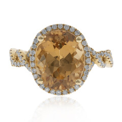 Anello in oro con Berillo Dorato (CIRARI)