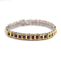Bracciale in argento con Rodolite (Dallas Prince Designs)