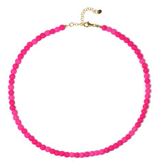 Collana in argento con Lava Rosa
