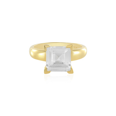 Anello in argento con Topazio Bianco