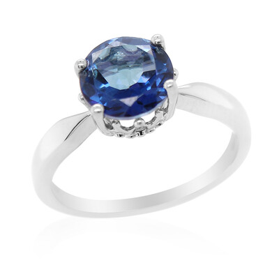 Anello in argento con Topazio Blu Royal