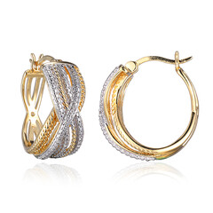 Orecchini in argento con Diamante I3 (I)