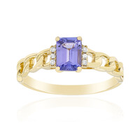 Anello in oro con Tanzanite AAA (CIRARI)