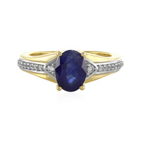 Anello in argento con Zaffiro Blu del Madagascar