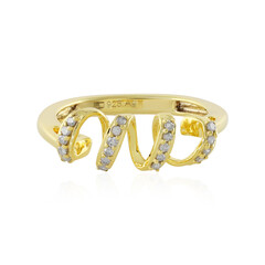 Anello in argento con Diamante I4 (J)