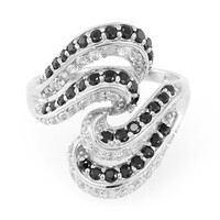 Anello in argento con Spinello Nero