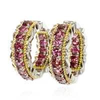 Orecchini in argento con Tormalina Rosa (Dallas Prince Designs)