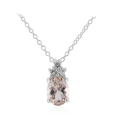 Collana in argento con Morganite