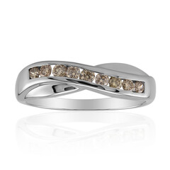 Anello in argento con Diamante Rose de France SI1 di Argyle