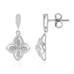 Orecchini in argento con Diamante I2 (I)