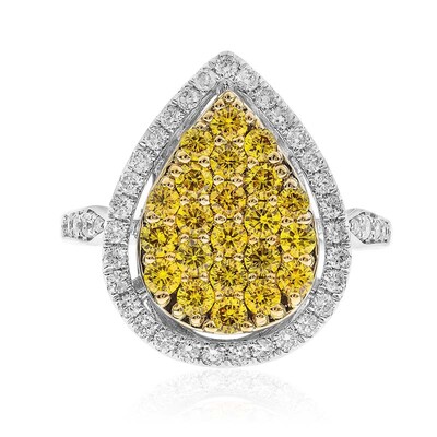 Anello in oro con Diamante Giallo SI2 (CIRARI)