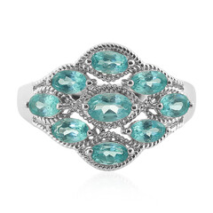 Anello in argento con Apatite Blu