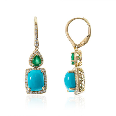 Orecchini in oro con Turchese Sleeping Beauty (CIRARI)