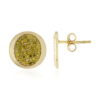 Orecchini in argento con Diamante Giallo I2