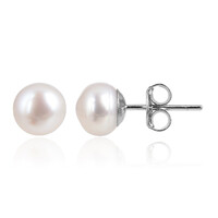 Orecchini in argento con Perla d'Acqua Dolce Bianca