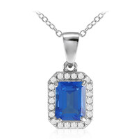 Collana in argento con Topazio Blu Indaco