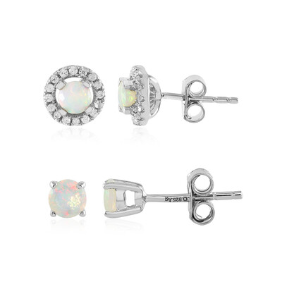 Orecchini in argento con Opale di Welo