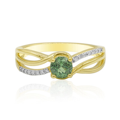 Anello in oro con Demantoide del Madagascar (John Ferry)
