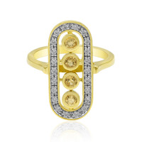 Anello in argento con Citrino