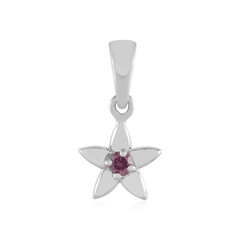 Ciondolo in argento con Diamante Porpora I2