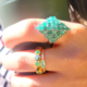 Anello in argento con Smeraldo Brasiliano