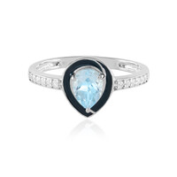 Anello in argento con Topazio Blu Cielo
