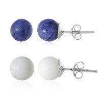 Orecchini in argento con Howlite