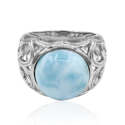 Anello in argento con Larimar