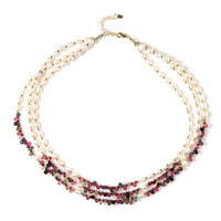 Collana in argento con Perla d'Acqua Dolce Bianca (Riya)