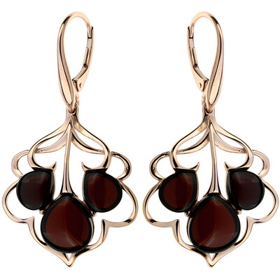 Orecchini in argento con Ambra Baltica (dagen)
