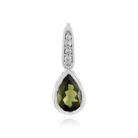 Ciondolo in argento con Moldavite