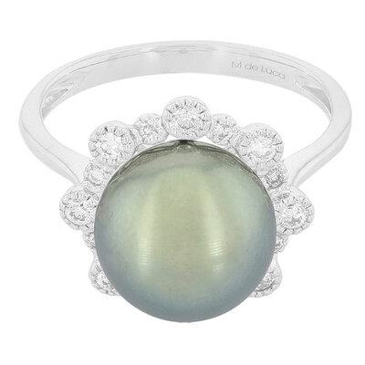 Anello in oro con Perla Tahitiana