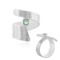 Anello in argento con Smeraldo Etiope (de Melo)