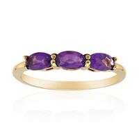 Anello in argento con Ametista Zambiana