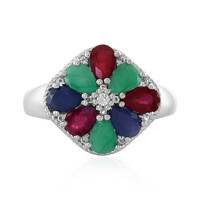 Anello in argento con Smeraldo Socoto
