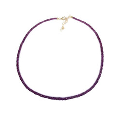 Collana in argento con Rodolite