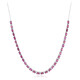 Collana in argento con Rodolite