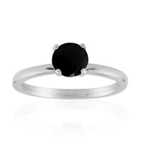 Anello in argento con Spinello Nero