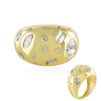 Anello in argento con Topazio Bianco