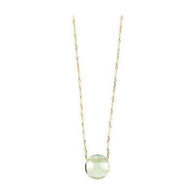 Collana in oro con Ametista Verde (dagen)