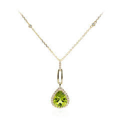 Collana in oro con Peridoto Dashihe  (CIRARI)